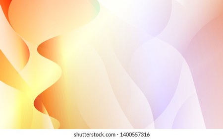 Template Background With Wave Geometric Shape. For Design, Presentation, Business. Vector Illustration with Color Gradient