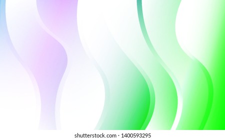 Template Background With Wave Geometric Shape. For Your Design Wallpaper, Presentation, Banner, Flyer, Cover Page, Landing Page. Colorful Vector Illustration.