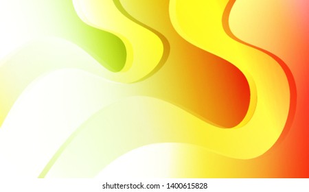 Template Background With Wave Geometric Shape. For Your Design Wallpaper, Presentation, Banner, Flyer, Cover Page, Landing Page. Colorful Vector Illustration.