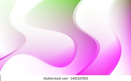 Template Background With Wave Geometric Shape. For Your Design Wallpaper, Presentation, Banner, Flyer, Cover Page, Landing Page. Colorful Vector Illustration.
