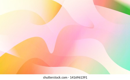 Template Background With Wave Geometric Shape. For Design, Presentation, Business. Vector Illustration with Color Gradient