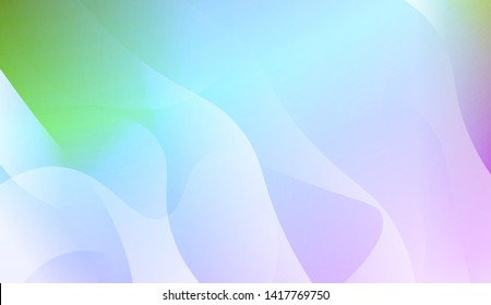 Template Background With Wave Geometric Shape. For Design, Presentation, Business. Vector Illustration with Color Gradient