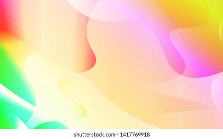 Template Background With Wave Geometric Shape. For Design, Presentation, Business. Vector Illustration with Color Gradient