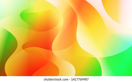 Template Background With Wave Geometric Shape. For Design, Presentation, Business. Vector Illustration with Color Gradient