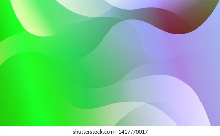 Template Background With Wave Geometric Shape. For Design, Presentation, Business. Vector Illustration with Color Gradient