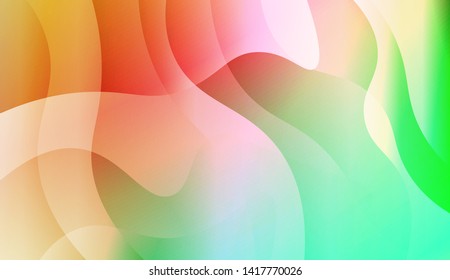 Template Background With Wave Geometric Shape. For Design, Presentation, Business. Vector Illustration with Color Gradient
