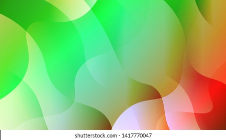 Template Background With Wave Geometric Shape. For Design, Presentation, Business. Vector Illustration with Color Gradient