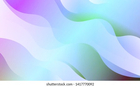 Template Background With Wave Geometric Shape. For Design, Presentation, Business. Vector Illustration with Color Gradient