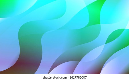Template Background With Wave Geometric Shape. For Design, Presentation, Business. Vector Illustration with Color Gradient