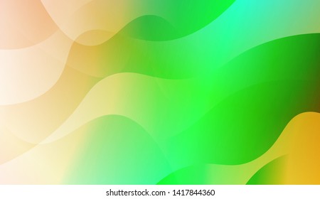 Template Background With Wave Geometric Shape. For Design, Presentation, Business. Vector Illustration with Color Gradient