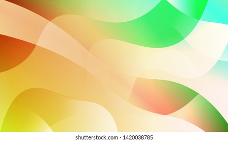 Template Background With Wave Geometric Shape. For Design, Presentation, Business. Vector Illustration with Color Gradient