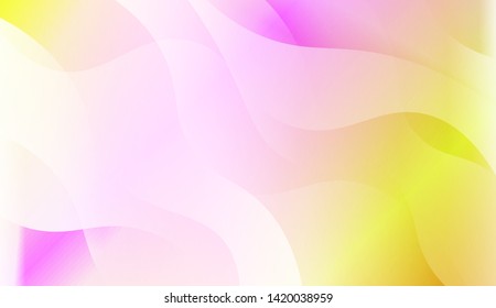 Template Background With Wave Geometric Shape. For Design, Presentation, Business. Vector Illustration with Color Gradient