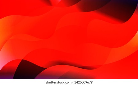 Template Background With Wave Geometric Shape. For Design, Presentation, Business. Vector Illustration with Color Gradient