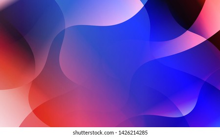 Template Background With Wave Geometric Shape. For Design, Presentation, Business. Vector Illustration with Color Gradient