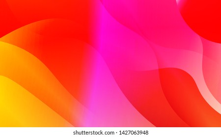 Template Background With Wave Geometric Shape. For Design, Presentation, Business. Vector Illustration with Color Gradient