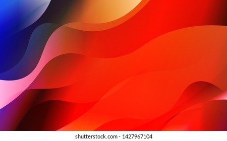 Template Background With Wave Geometric Shape. For Design, Presentation, Business. Vector Illustration with Color Gradient