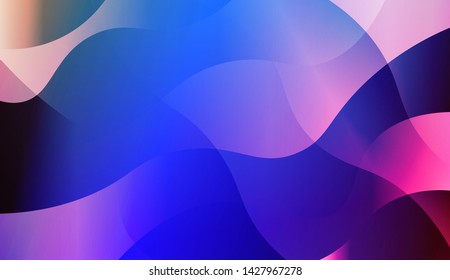 Template Background With Wave Geometric Shape. For Design, Presentation, Business. Vector Illustration with Color Gradient