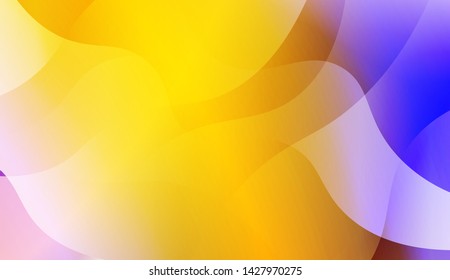 Template Background With Wave Geometric Shape. For Design, Presentation, Business. Vector Illustration with Color Gradient