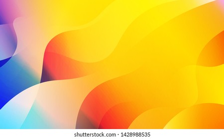 Template Background With Wave Geometric Shape. For Design, Presentation, Business. Vector Illustration with Color Gradient