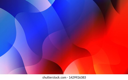 Template Background With Wave Geometric Shape. For Design, Presentation, Business. Vector Illustration with Color Gradient