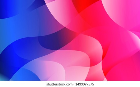 Template Background With Wave Geometric Shape. For Design, Presentation, Business. Vector Illustration with Color Gradient