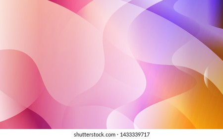 Template Background With Wave Geometric Shape. For Design, Presentation, Business. Vector Illustration with Color Gradient
