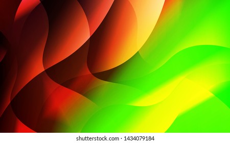 Template Background With Wave Geometric Shape. For Design, Presentation, Business. Vector Illustration with Color Gradient