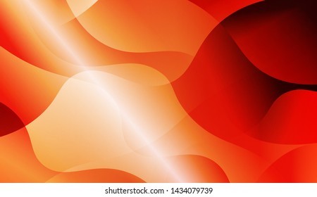 Template Background With Wave Geometric Shape. For Design, Presentation, Business. Vector Illustration with Color Gradient