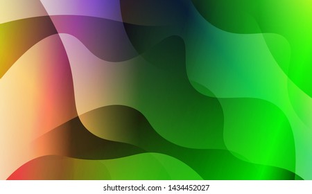 Template Background With Wave Geometric Shape. For Design, Presentation, Business. Vector Illustration with Color Gradient