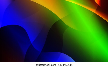 Template Background With Wave Geometric Shape. For Design, Presentation, Business. Vector Illustration with Color Gradient