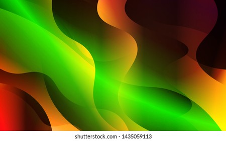 Template Background With Wave Geometric Shape. For Design, Presentation, Business. Vector Illustration with Color Gradient