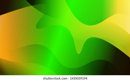 Template Background With Wave Geometric Shape. For Design, Presentation, Business. Vector Illustration with Color Gradient