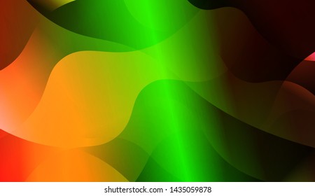 Template Background With Wave Geometric Shape. For Design, Presentation, Business. Vector Illustration with Color Gradient