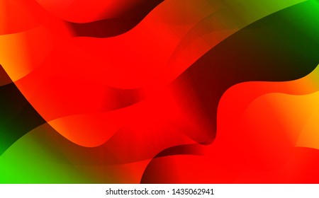 Template Background With Wave Geometric Shape. For Design, Presentation, Business. Vector Illustration with Color Gradient