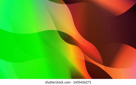 Template Background With Wave Geometric Shape. For Design, Presentation, Business. Vector Illustration with Color Gradient