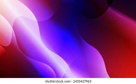 Template Background With Wave Geometric Shape. For Design, Presentation, Business. Vector Illustration with Color Gradient