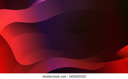 Template Background With Wave Geometric Shape. For Design, Presentation, Business. Vector Illustration with Color Gradient