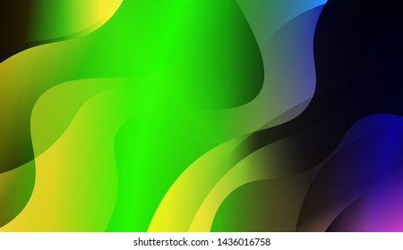 Template Background With Wave Geometric Shape. For Design, Presentation, Business. Vector Illustration with Color Gradient