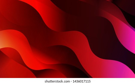 Template Background With Wave Geometric Shape. For Design, Presentation, Business. Vector Illustration with Color Gradient