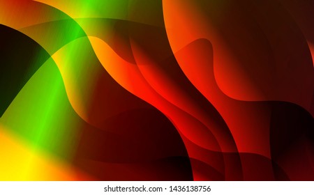 Template Background With Wave Geometric Shape. For Design, Presentation, Business. Vector Illustration with Color Gradient