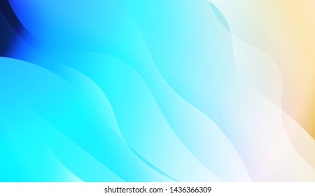 Template Background With Wave Geometric Shape. For Design, Presentation, Business. Vector Illustration with Color Gradient