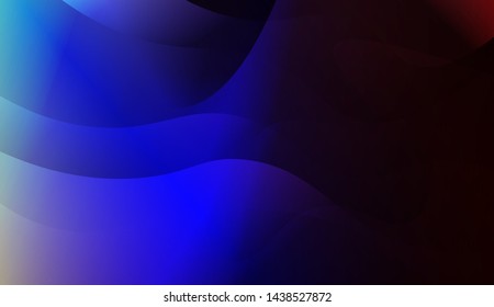 Template Background With Wave Geometric Shape. For Design, Presentation, Business. Vector Illustration with Color Gradient