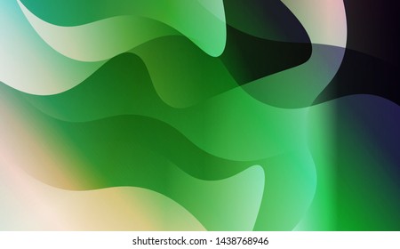 Template Background With Wave Geometric Shape. For Design, Presentation, Business. Vector Illustration with Color Gradient
