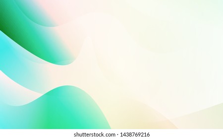 Template Background With Wave Geometric Shape. For Design, Presentation, Business. Vector Illustration with Color Gradient