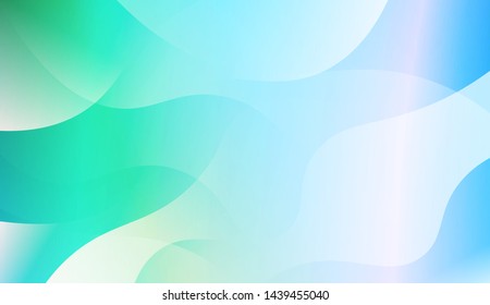 Template Background With Wave Geometric Shape. For Design, Presentation, Business. Vector Illustration with Color Gradient