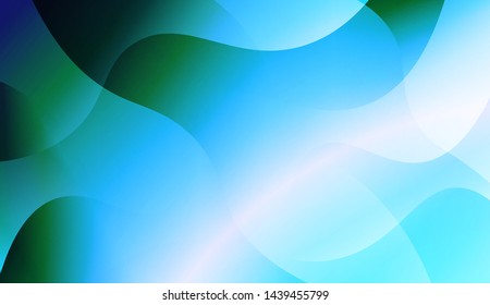 Template Background With Wave Geometric Shape. For Design, Presentation, Business. Vector Illustration with Color Gradient