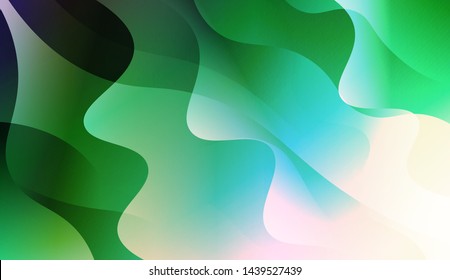 Template Background With Wave Geometric Shape. For Design, Presentation, Business. Vector Illustration with Color Gradient