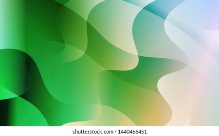 Template Background With Wave Geometric Shape. For Design, Presentation, Business. Vector Illustration with Color Gradient