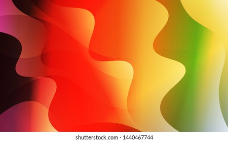 Template Background With Wave Geometric Shape. For Design, Presentation, Business. Vector Illustration with Color Gradient