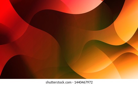 Template Background With Wave Geometric Shape. For Design, Presentation, Business. Vector Illustration with Color Gradient